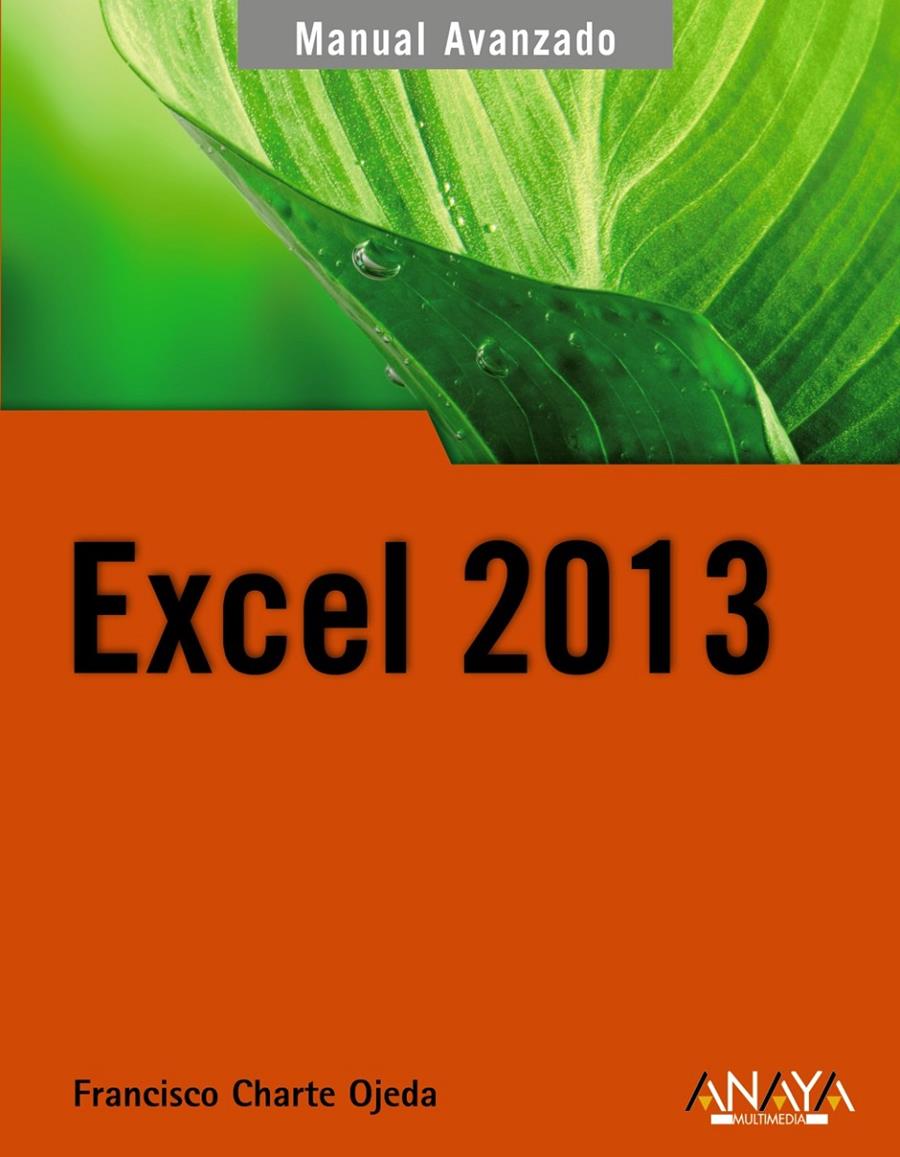 EXCEL 2013 MANUAL AVANZADO | 9788441533615 | CHARTE, FRANCISCO | Galatea Llibres | Llibreria online de Reus, Tarragona | Comprar llibres en català i castellà online