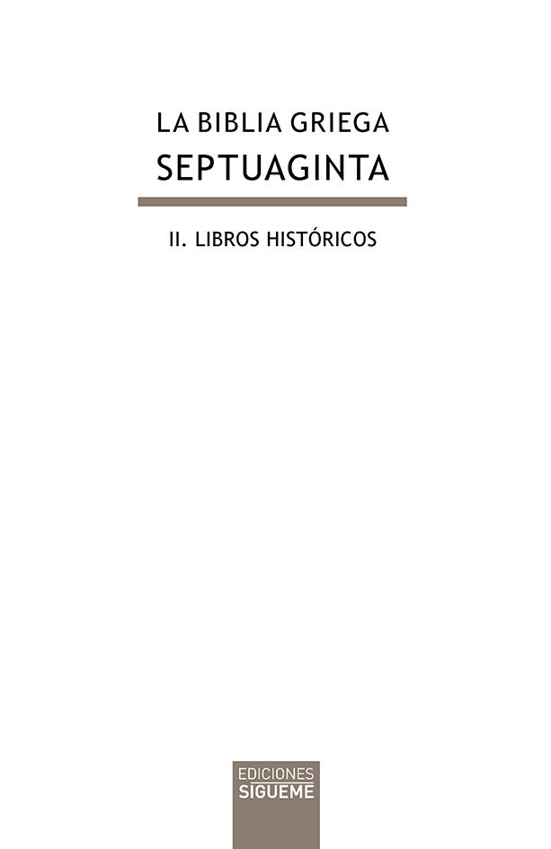 LA BIBLIA GRIEGA: II. LIBROS HISTÓRICOS | 9788430117802 | DESCONOCIDO | Galatea Llibres | Llibreria online de Reus, Tarragona | Comprar llibres en català i castellà online