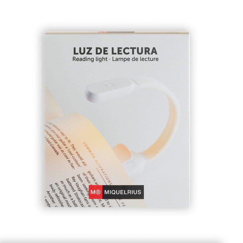 LUZ DE LECTURA USB BLANCA MIQUELRIUS | 8422593132746 | Galatea Llibres | Llibreria online de Reus, Tarragona | Comprar llibres en català i castellà online