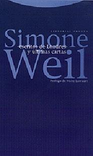 ESCRITOS DE LONDRES Y ULTIMAS CARTAS | 9788481643145 | WEIL, SIMONE | Galatea Llibres | Librería online de Reus, Tarragona | Comprar libros en catalán y castellano online