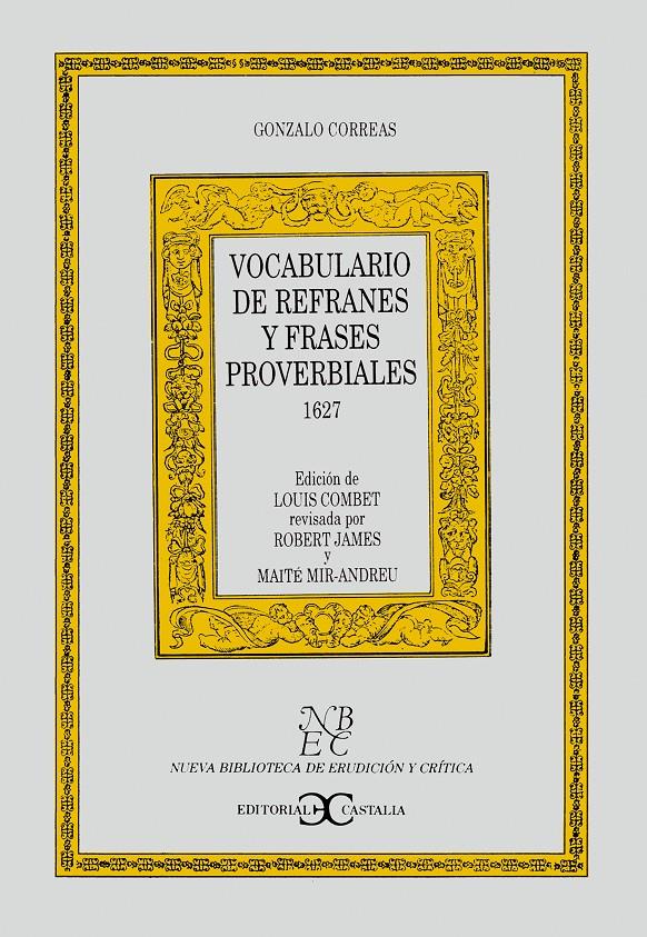 VOCABULARIO DE REFRANES Y FRASES PROVERBIALES | 9788470398766 | CORREAS, GONZALO | Galatea Llibres | Llibreria online de Reus, Tarragona | Comprar llibres en català i castellà online