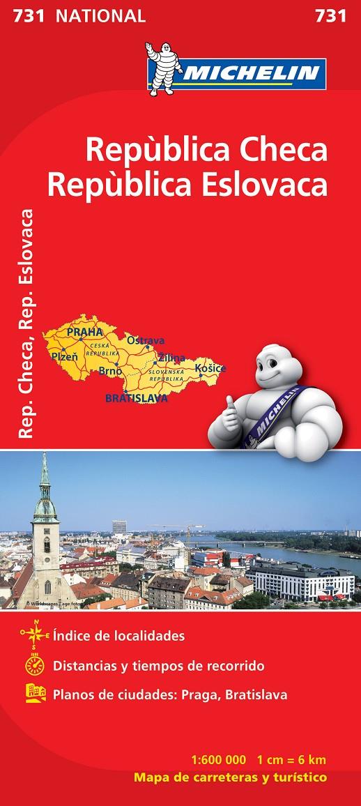 REPUBLICA CHECA REPUBLICA ESLOVACA MAPA 1:600.000 MICHELIN | 9782067171831 | VARIOS AUTORES | Galatea Llibres | Llibreria online de Reus, Tarragona | Comprar llibres en català i castellà online