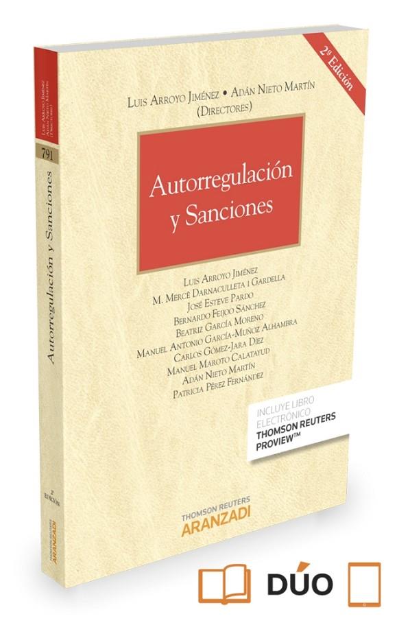 AUTORREGULACIÓN Y SANCIONES (PAPEL + E-BOOK) | 9788490988183 | ARROYO JIMENEZ , LUIS/NIETO MARTÍN, ADÁN | Galatea Llibres | Llibreria online de Reus, Tarragona | Comprar llibres en català i castellà online