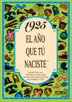 1925 EL AÑO QUE TU NACISTE | 9788488907622 | COLLADO BASCOMPTE, ROSA (1950- ) | Galatea Llibres | Llibreria online de Reus, Tarragona | Comprar llibres en català i castellà online