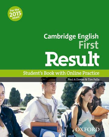 CAMBRIDGE ENGLISH FIRST RESULT STUDENT'S BOOK | 9780194511926 | DAVIES, PAUL A. | Galatea Llibres | Llibreria online de Reus, Tarragona | Comprar llibres en català i castellà online