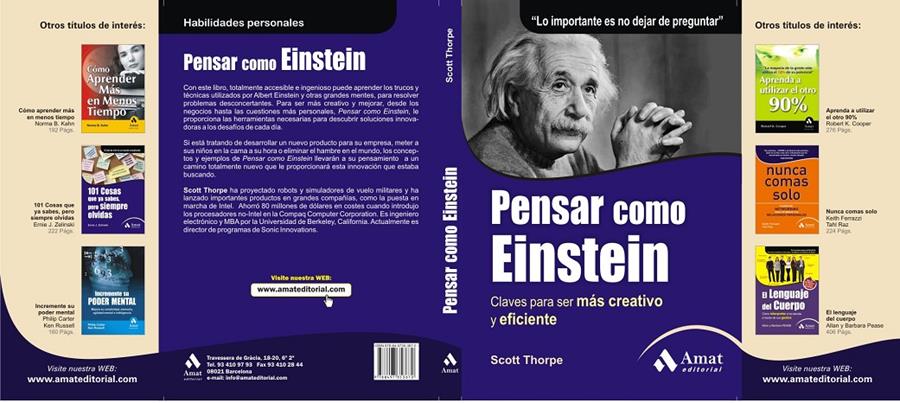 PENSAR COMO EINSTEIN | 9788497353670 | THORPE, SCOTT | Galatea Llibres | Llibreria online de Reus, Tarragona | Comprar llibres en català i castellà online