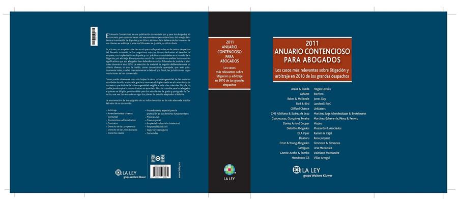 ANUARIO CONTENCIOSO PARA ABOGADOS 2011 | 9788481268980 | HIERRO HERNÁNDEZ-MORA, ANTONIO/Y OTROS | Galatea Llibres | Llibreria online de Reus, Tarragona | Comprar llibres en català i castellà online