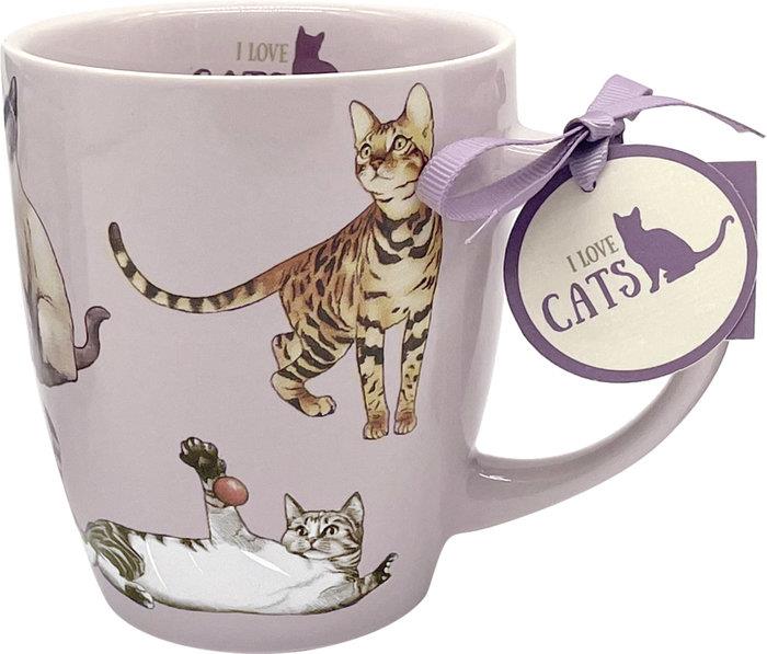 TAZA DE PORCELANA GATOS  I LOVE CATS  | 4029753187727 | Galatea Llibres | Librería online de Reus, Tarragona | Comprar libros en catalán y castellano online