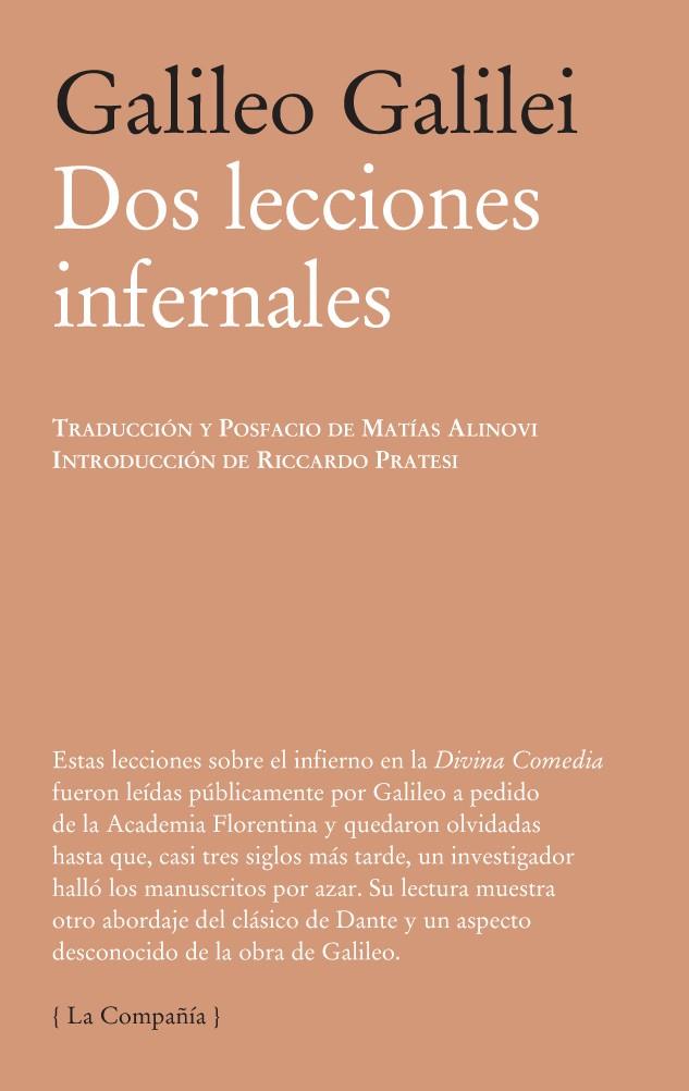 DOS LECCIONES INFERNALES | 9788483931707 | GALILEO | Galatea Llibres | Librería online de Reus, Tarragona | Comprar libros en catalán y castellano online