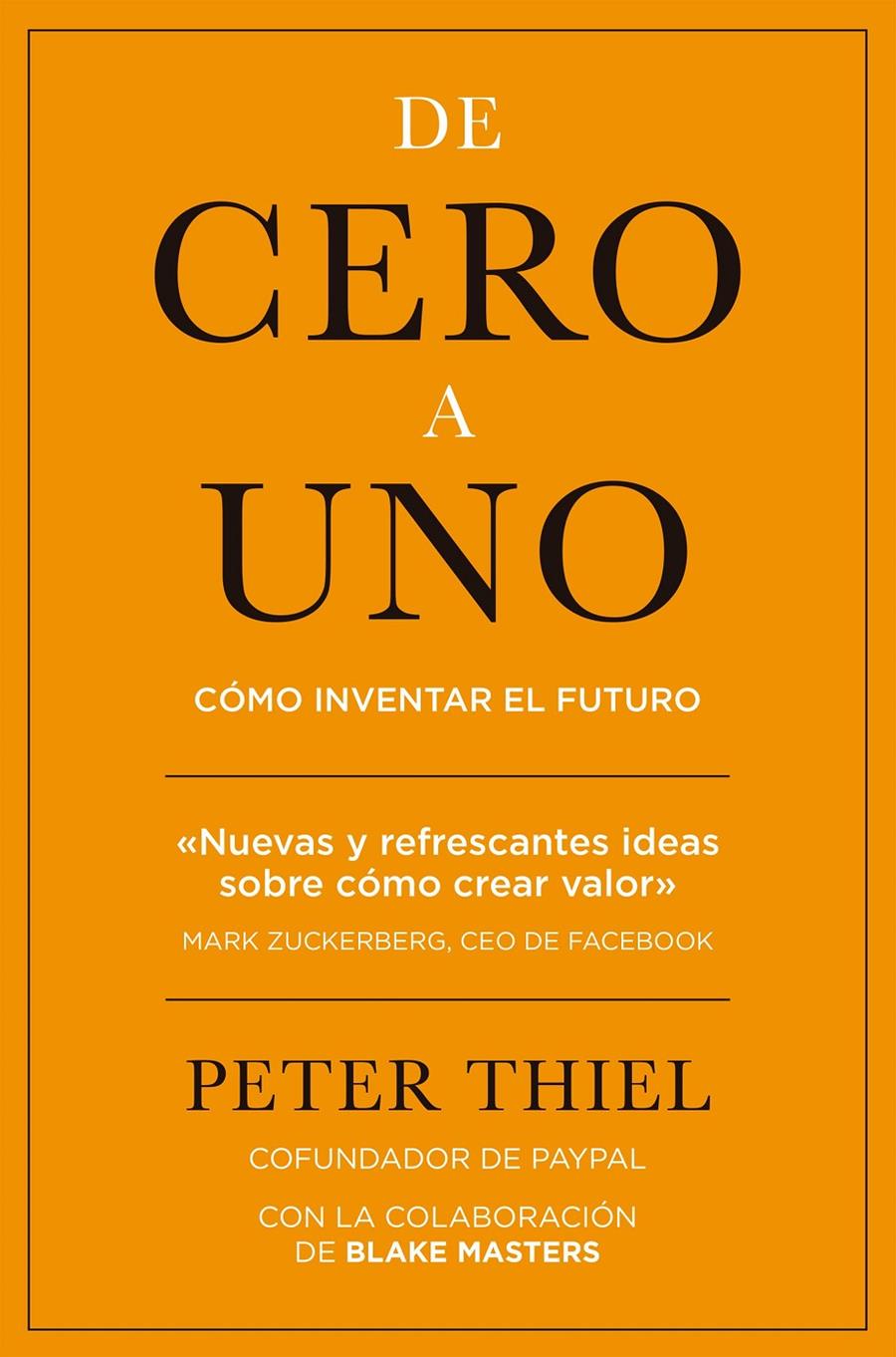 DE CERO A UNO | 9788498753530 | THIEL, PETER | Galatea Llibres | Llibreria online de Reus, Tarragona | Comprar llibres en català i castellà online