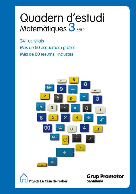 QUADERN D'ESTUDI MATEMATIQUES 3 ESO | 9788479186661 | VARIOS AUTORES | Galatea Llibres | Llibreria online de Reus, Tarragona | Comprar llibres en català i castellà online