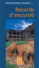 RECORDS D'EXCURSIO | 9788496035645 | MASPONS ANGLASELL, FRANCESC | Galatea Llibres | Llibreria online de Reus, Tarragona | Comprar llibres en català i castellà online