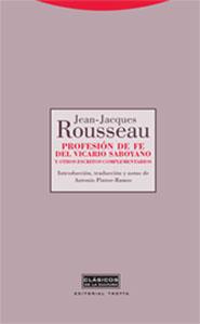 PROFESION DE FE DEL VICARIO SABOYANO | 9788481649048 | ROUSSEAU, JEAN JACQUES | Galatea Llibres | Llibreria online de Reus, Tarragona | Comprar llibres en català i castellà online