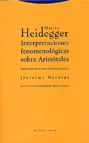 INTERPRETADCIONES FENOMENOLOGICAS SOBRE ARISTOTELES | 9788481645521 | HEIDEGGER, MARTIN | Galatea Llibres | Llibreria online de Reus, Tarragona | Comprar llibres en català i castellà online