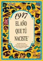 1947 EL AÑO QUE TU NACISTE | 9788488907844 | COLLADO BASCOMPTE, ROSA (1950- ) | Galatea Llibres | Llibreria online de Reus, Tarragona | Comprar llibres en català i castellà online