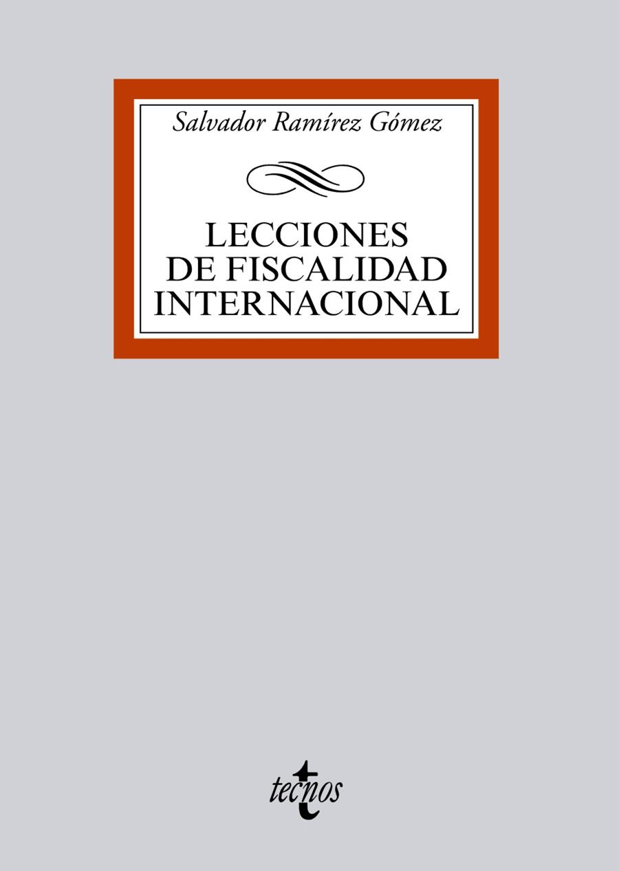 LECCIONES DE FISCALIDAD INTERNACIONAL | 9788430962747 | RAMÍREZ GÓMEZ, SALVADOR | Galatea Llibres | Llibreria online de Reus, Tarragona | Comprar llibres en català i castellà online