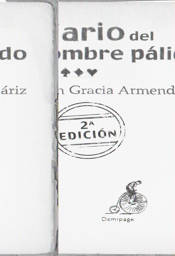 DIARIO DEL HOMBRE PÁLIDO | 9788492719136 | GRACIA ARMENDÁRIZ, JUAN | Galatea Llibres | Librería online de Reus, Tarragona | Comprar libros en catalán y castellano online