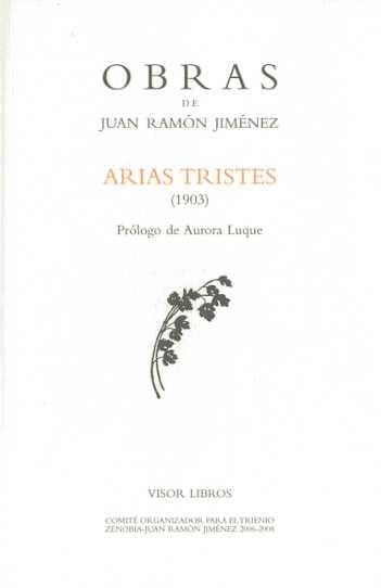 ARIAS TRISTES (1903) | 9788475220680 | JIMÉNEZ, JUAN RAMÓN | Galatea Llibres | Librería online de Reus, Tarragona | Comprar libros en catalán y castellano online