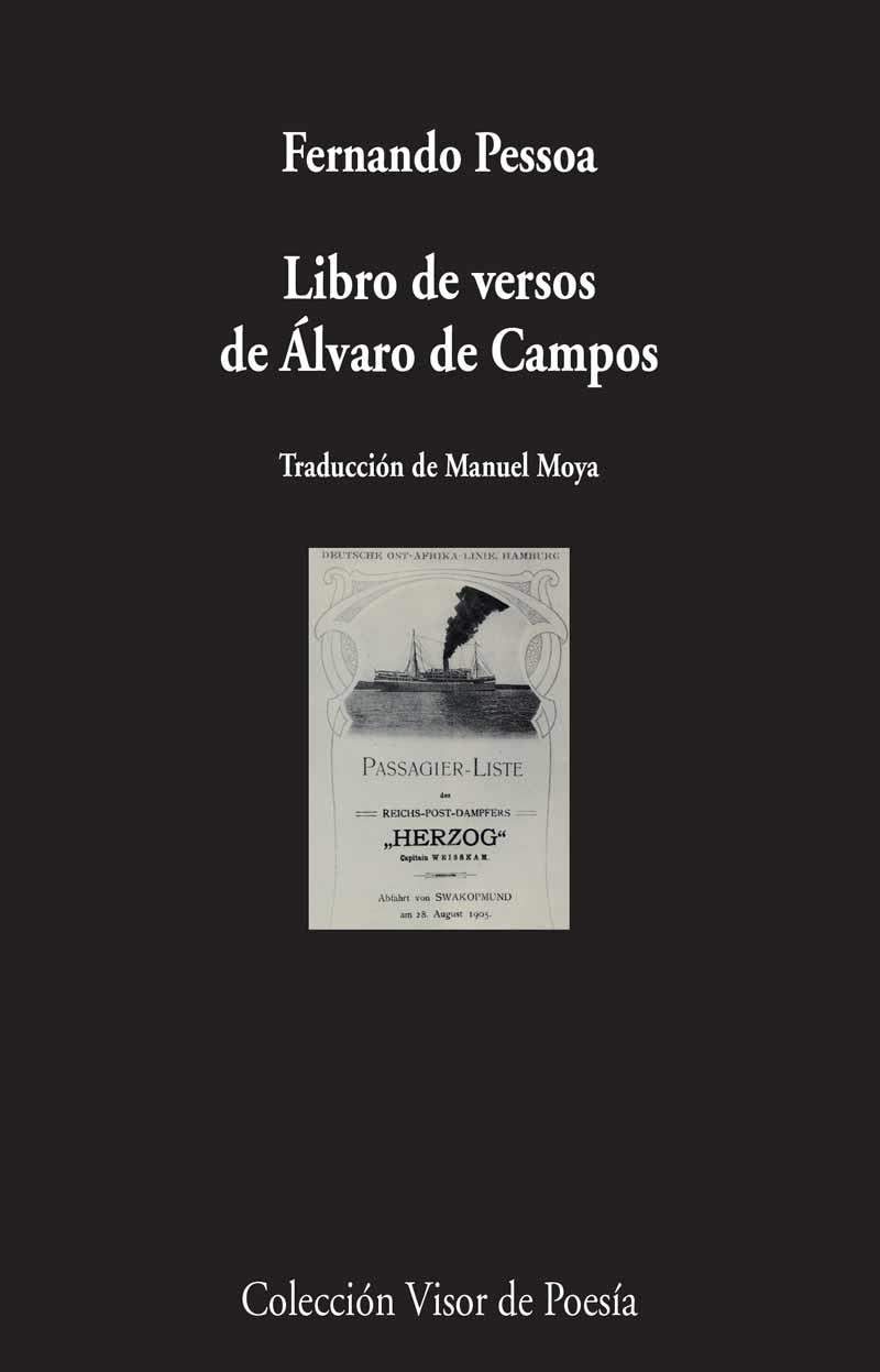 LIBRO DE VERSOS DE ÁLVARO DE CAMPOS | 9788498959116 | PESSOA, FERNANDO | Galatea Llibres | Llibreria online de Reus, Tarragona | Comprar llibres en català i castellà online