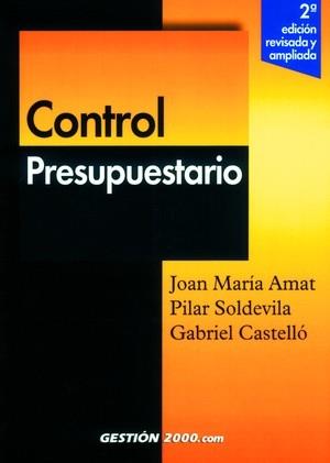 CONTROL PRESUPUESTARIO | 9788480887113 | AMAT, JOAN M. | Galatea Llibres | Llibreria online de Reus, Tarragona | Comprar llibres en català i castellà online