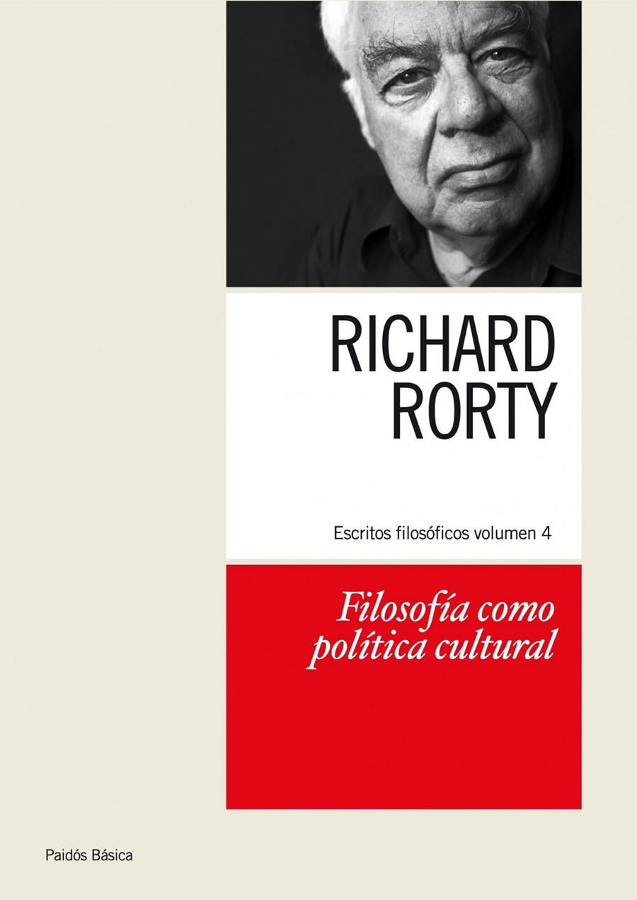 FILOSOFÍA COMO POLÍTICA CULTURAL | 9788449324253 | RORTY, RICHARD | Galatea Llibres | Librería online de Reus, Tarragona | Comprar libros en catalán y castellano online