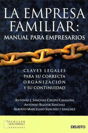 EMPRESA FAMILIAR: MANUAL PARA EMPRESARIOS, LA | 9788423422593 | SANCHEZ-CRESPO CASANOVA, ANTONIO J. I D'ALTRES | Galatea Llibres | Llibreria online de Reus, Tarragona | Comprar llibres en català i castellà online