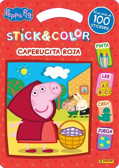 STICK & COLOR CAPERUCITA ROJA - PEPPA PIG | 9788427872295 | Galatea Llibres | Llibreria online de Reus, Tarragona | Comprar llibres en català i castellà online