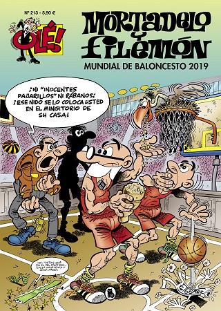 MUNDIAL DE BALONCESTO 2019. OLÉ! MORTADELO Y FILEMON 213 | 9788402423641 | IBÁÑEZ, FRANCISCO | Galatea Llibres | Llibreria online de Reus, Tarragona | Comprar llibres en català i castellà online