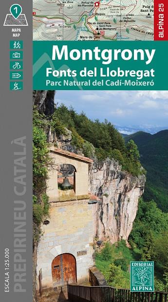 MONTGRONY- FONTS DEL LLOBREGAT MAPA 1:25.000 | 9788470111242 | Galatea Llibres | Llibreria online de Reus, Tarragona | Comprar llibres en català i castellà online