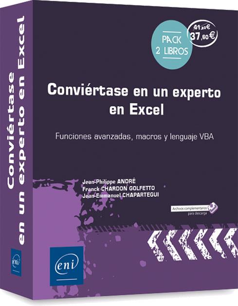 CONVIÉRTASE EN UN EXPERTO EN EXCEL - FUNCIONES AVANZADAS, MACROS Y LENGUAJE VBA | 9782409047923 | JEAN-PHILIPPE ANDRÉ, JEAN-EMMANUEL  CHAPARTEGUI, FRANCK CHARDON GOLFETTO | Galatea Llibres | Llibreria online de Reus, Tarragona | Comprar llibres en català i castellà online