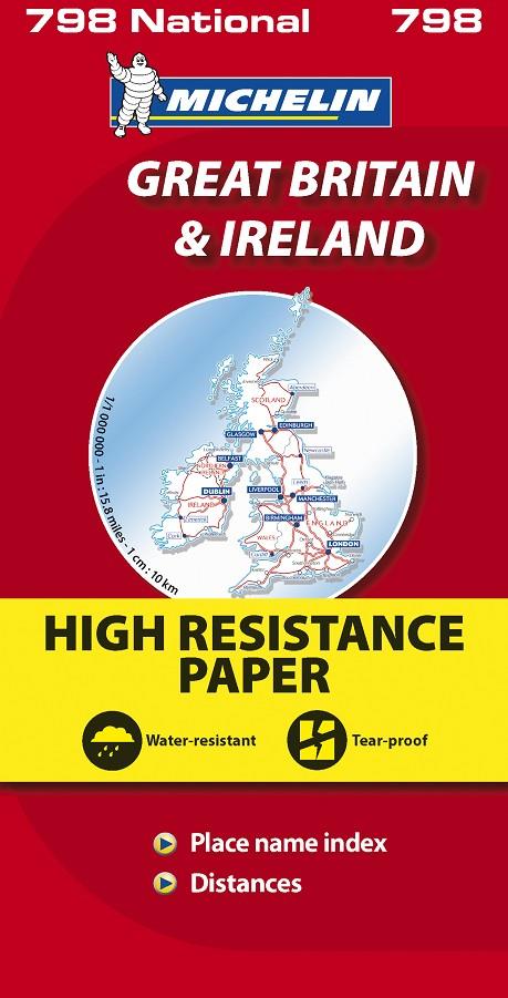 GRAN BRETAÑA, IRLANDA MAPA 1: 1 000 000 MICHELIN ALTA RESISTENCIA | 9782067137998 | VARIOS AUTORES | Galatea Llibres | Llibreria online de Reus, Tarragona | Comprar llibres en català i castellà online