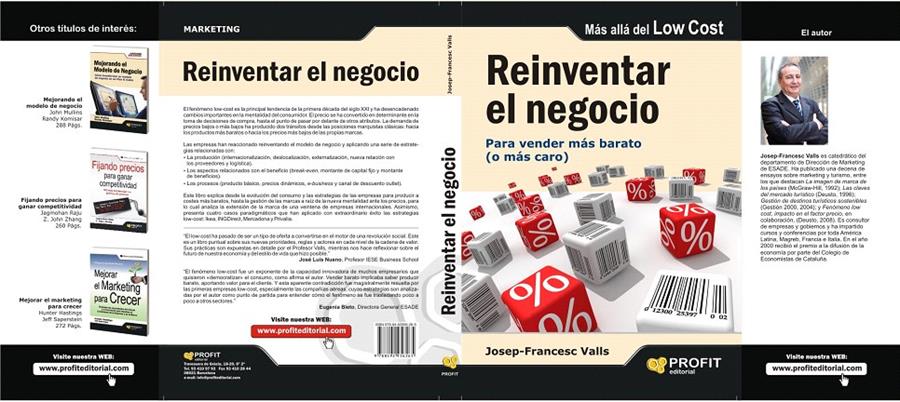 REINVENTAR EL NEGOCIO | 9788492956265 | VALLS, JOSEP FRANCESC | Galatea Llibres | Llibreria online de Reus, Tarragona | Comprar llibres en català i castellà online