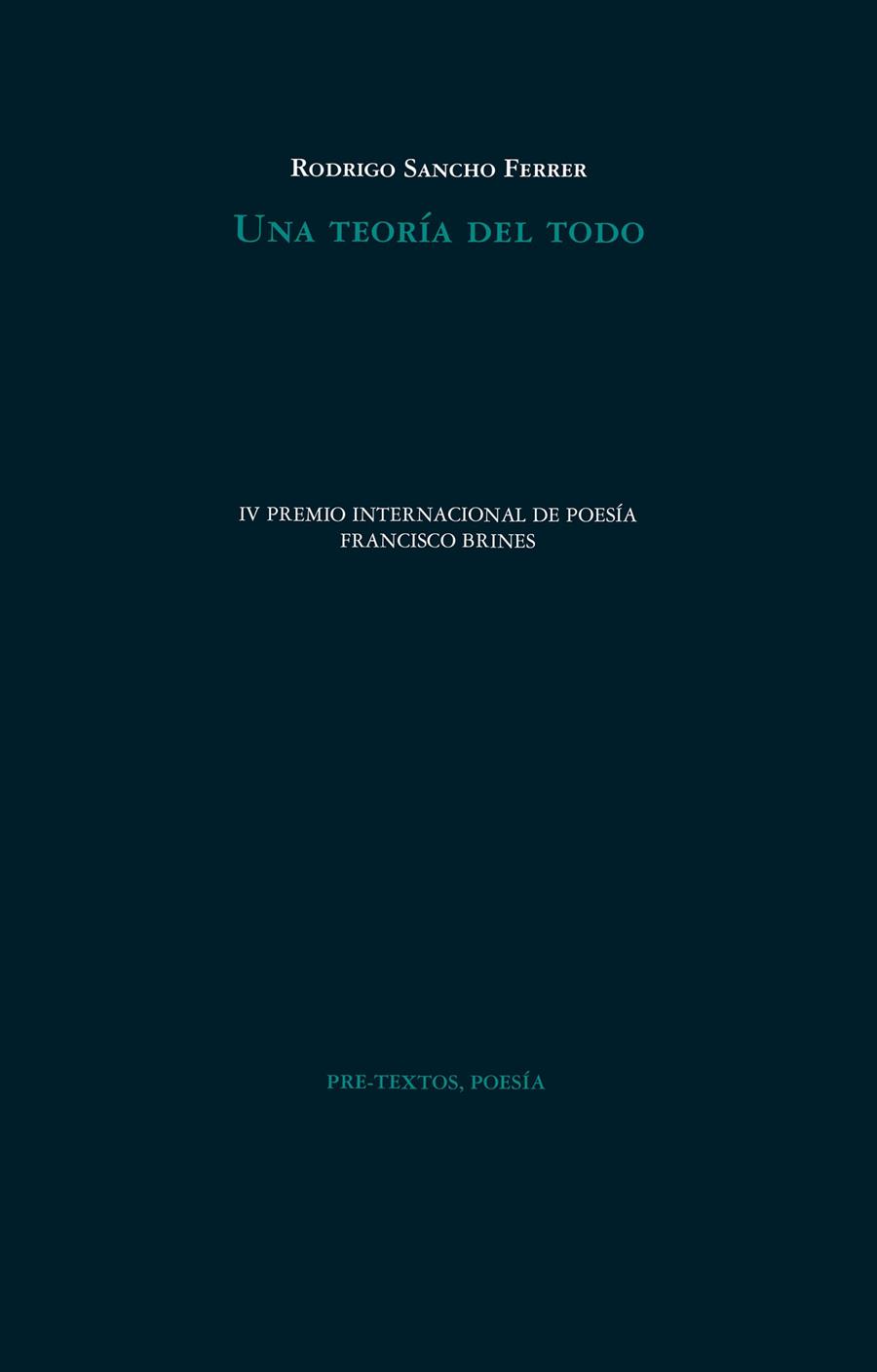 UNA TEORÍA DEL TODO | 9788410309241 | SANCHO FERRER, RODRIGO | Galatea Llibres | Llibreria online de Reus, Tarragona | Comprar llibres en català i castellà online