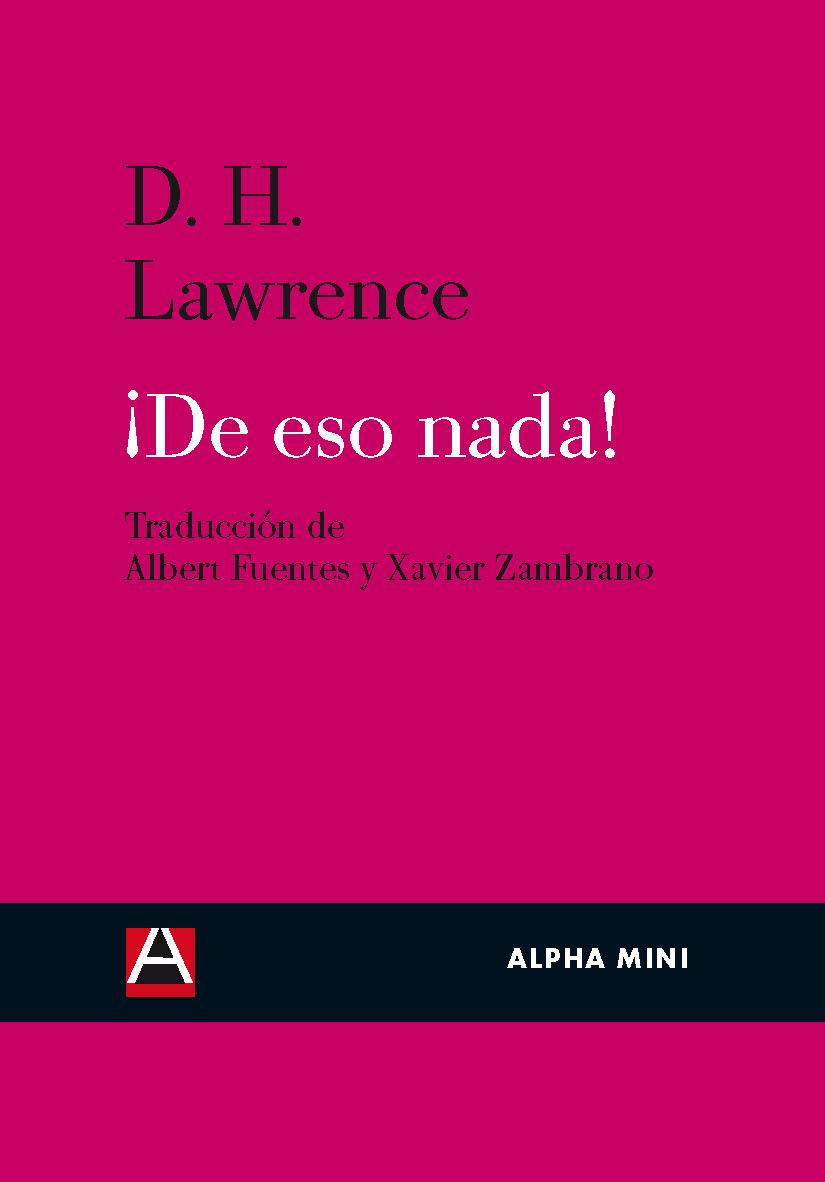 DE ESO NADA! | 9788492837267 | LAURENCE, D.H. | Galatea Llibres | Librería online de Reus, Tarragona | Comprar libros en catalán y castellano online