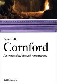 TEORIA PLATONICA DEL CONOCIMIENTO, LA | 9788449319907 | CORNFORD, FRANCIS | Galatea Llibres | Llibreria online de Reus, Tarragona | Comprar llibres en català i castellà online