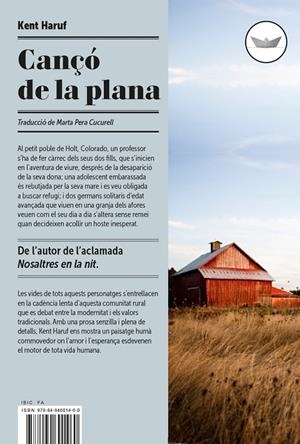 CANçó DE LA PLANA | 9788494601484 | HARUF, KENT | Galatea Llibres | Llibreria online de Reus, Tarragona | Comprar llibres en català i castellà online